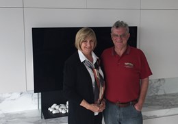 Testimonial from Upscaling their lifestyle meant downsizing their property