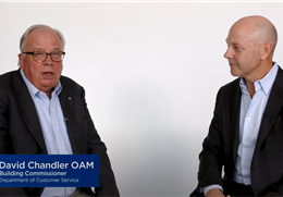 Testimonial from NSW Building Commissioner David Chandler OAM speaks to Helm CEO Mark Monk